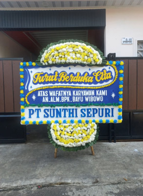 Papan Bunga Duka di Andonohu
